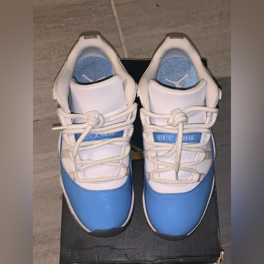 White and Carolina blue 11s